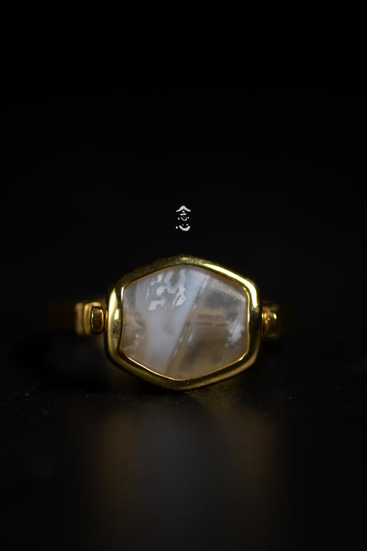 西亚萨珊王朝时期玛瑙18k金镶嵌戒指 商品图0