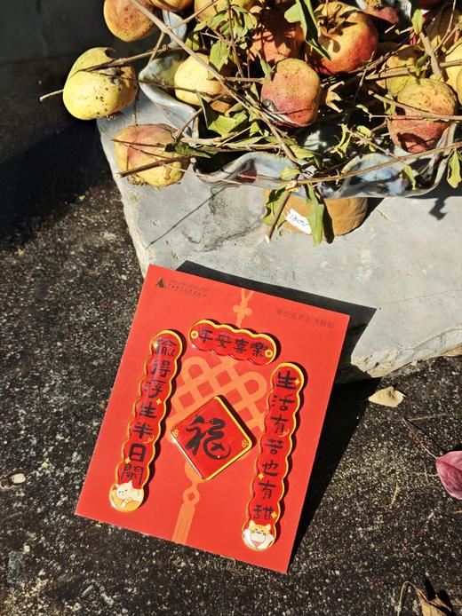 【新款现货】对联磁吸冰箱贴 可选 日富一日/平安喜乐  原创手绘  文创 周边 广西师范大学出版社 商品图6