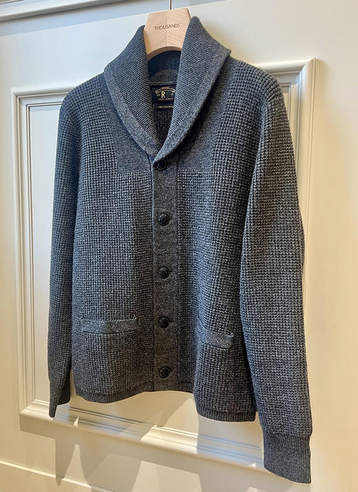 单品包邮现货 THS 1.11-无 RL 马球 男士 25年新春 华夫格山羊绒青果领针织开衫 3色 AM1146 商品图11