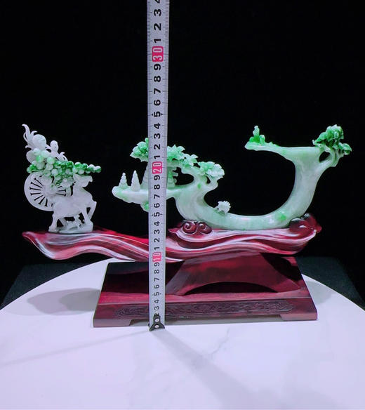 620792翡翠摆件【璐璐发财 鹿鸣蝉音】 商品图1