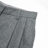 ROMI STUDIO“quiet luxury”羊毛混纺高腰直筒深花灰西裤 23AWK872 商品缩略图1