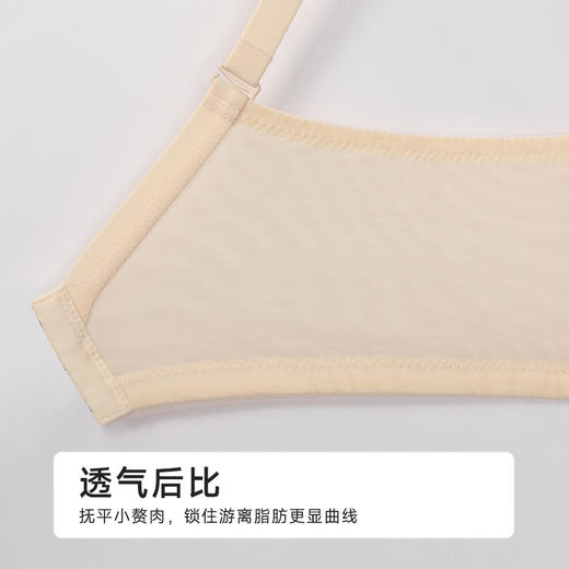 都市丽人B杯常规内衣薄蕾丝聚拢升杯无钢圈常规文胸YBH1M7 商品图7