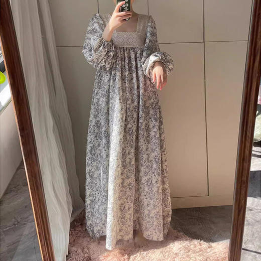 裁缝学苑AQ412新款方领长裙子纸样女装秋季连衣裙服装打版样板 商品图3