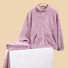 【下架】J1-润微睡衣女秋冬舒适柔软加绒加厚保暖女士圆领拉链可外穿家居服套装   阳阳暖意 商品缩略图6