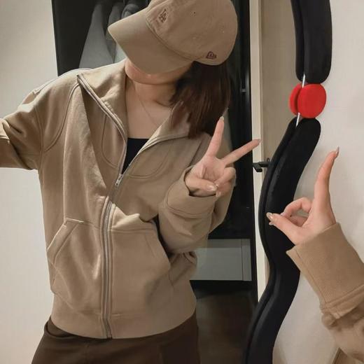 顺丰包邮34544洛诗琳精密全棉磨毛卫衣外套50487 商品图4