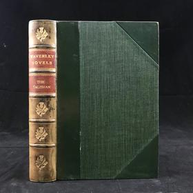 1897年 司各特《魔符》 1幅插图 真皮精装32开