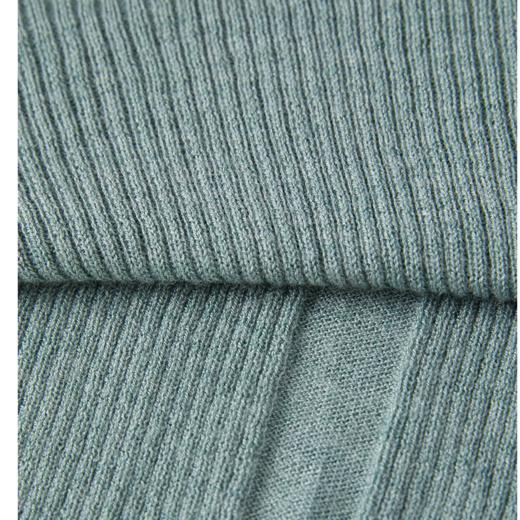 ROMI STUDIO 法式优雅精选48支羊羔毛时尚绿色高领打底毛衣M2507 商品图3