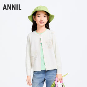 女童针织开衫春季新款安奈儿童装实体店同款AG514532