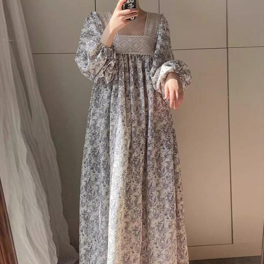 裁缝学苑AQ412新款方领长裙子纸样女装秋季连衣裙服装打版样板 商品图1