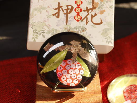 岭南荔枝押花冰箱贴 商品图4