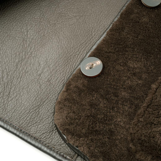 ROMI STUDIO“quiet luxury”德国A羊皮皮毛一体大衣外套23AWW1342 商品图4