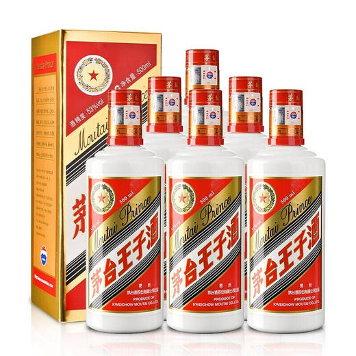 茅台股份 普王子 53度 500ml*6瓶 整箱 商品图0