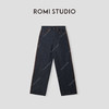 ROMI STUDIO “棕标甄选” 高支斜纹棉洗水拼色直筒牛仔裤 24SSN674 商品缩略图0