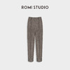 ROMI STUDIO“棕标系列”100亚麻高腰直筒脚口可调节西裤23AWK268 商品缩略图0