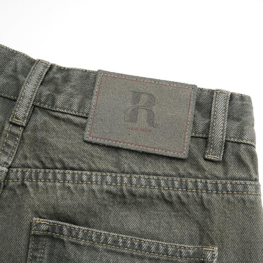 ROMI STUDIO“美式复古”高腰直筒水洗做旧牛仔裤 23AWN1225 商品图3