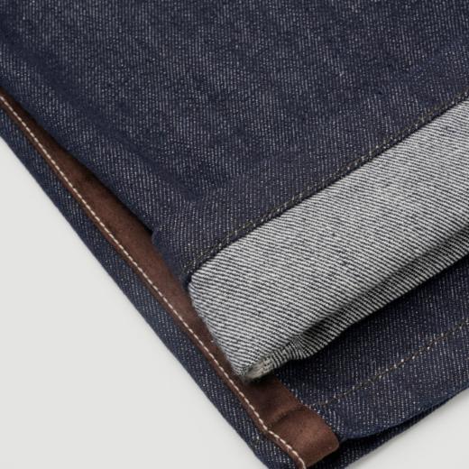 ROMI STUDIO “棕标甄选” 高支斜纹棉洗水拼色直筒牛仔裤 24SSN674 商品图3