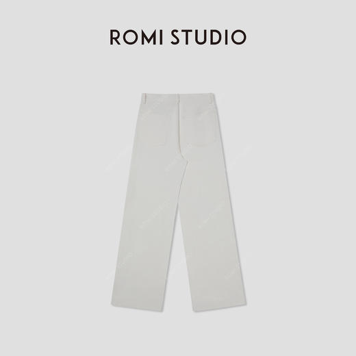 ROMI STUDIO“隐贵绅士”加厚版长绒棉直筒牛仔裤 RW24AX81317 商品图1