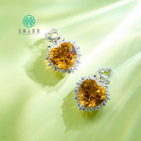 S925水晶吊坠约19*17mm