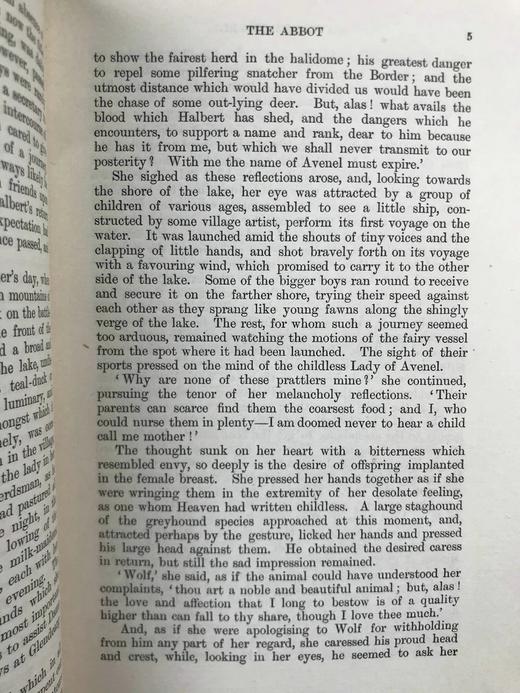 1897年 司各特《修道院院长》 1幅插图 真皮精装32开 商品图4