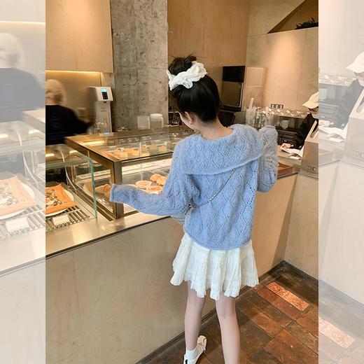 <曾小咸推荐>4.8现货秒杀 ！微信超特价！温柔系镂空毛织开衫 日常209.99 立减120 秒杀89.99！！ 商品图4