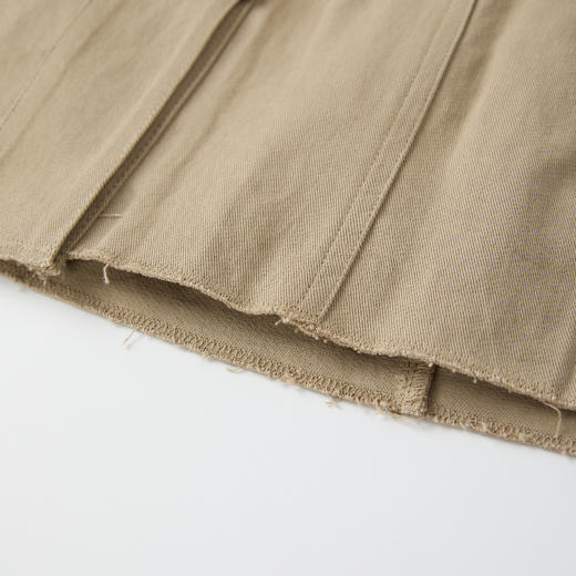 ROMI STUDIO”高定系列”美拉德色系自由之光100%棉工装短裙 K3449 商品图4