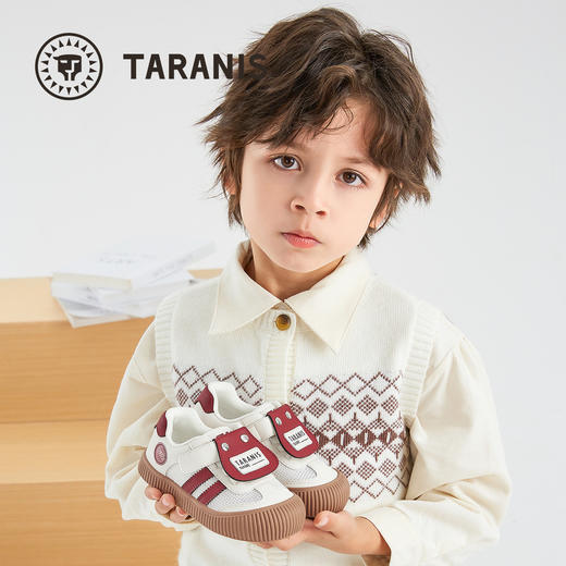 泰兰尼斯春季新款儿童幼儿园室内鞋男童休闲板鞋女童防滑运动鞋子  T02X5A5919 商品图4