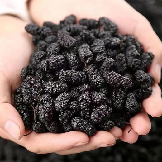 云南黑桑葚干 色泽乌亮个大饱满  自然晾晒  完整成型  保留果滋味   多次筛选  包邮发出 商品图1
