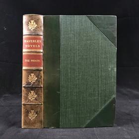 1897年 司各特《海盗》 1幅插图 真皮精装32开