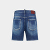 DSQUARED2 男士徽标标签牛仔休闲短裤 蓝色 S74MU0869 S30872 470 商品缩略图1