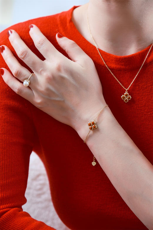 pearl moments珍刻  四合如意 四叶草项链 手链 商品图9