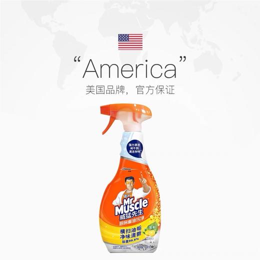 威猛先生厨房重油污净500g/瓶 清爽柠檬 厨房油烟机清洁油垢重油污强力除油垢污渍清洁剂 商品图6