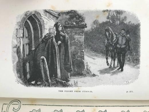 1897年 司各特《凯尼尔沃思》 1幅插图 真皮精装32开 商品图2