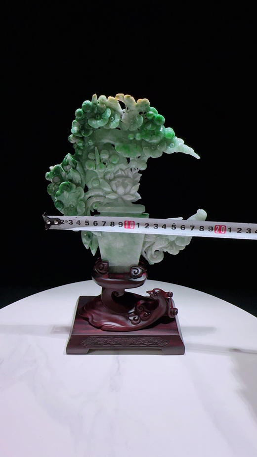 620789翡翠摆件【百鸟朝凤 凤凰来仪】 商品图1