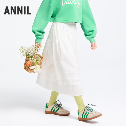 女童全腰梭织半裙夏季新款安奈儿童装实体店同款AG513589 商品图1