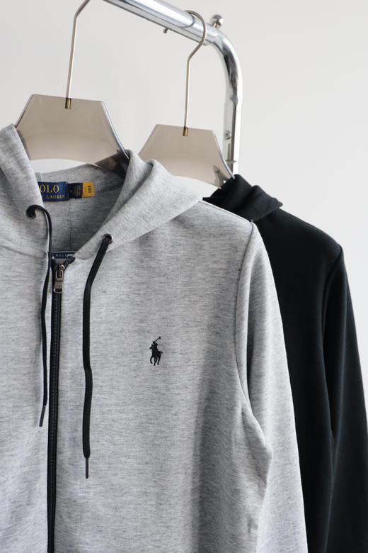 R.L 双面平纹针织 拉链帽衫 宽松版 WY885 商品图3