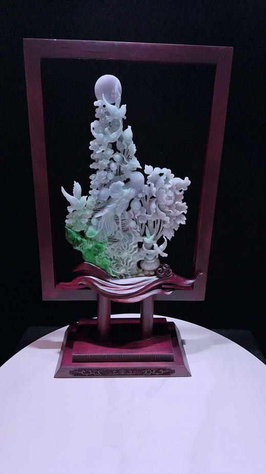 620793翡翠摆件【凤凰来仪】 商品图4