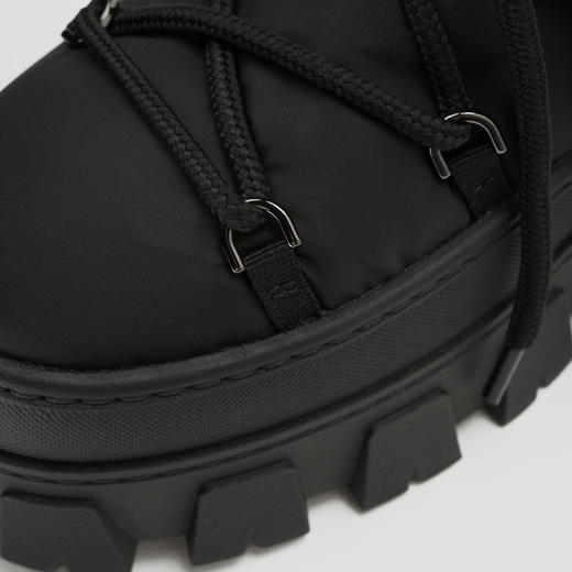 ROMI STUDIO羽绒布保暖绑带束口厚底防滑雪地靴23AWS164 商品图2