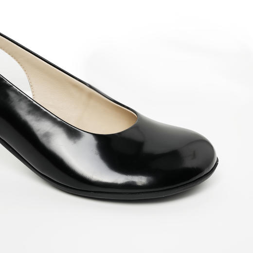 ROMI STUDIO”法式优雅“开边珠牛皮拼羊皮圆头玛丽珍鞋24SSS044 商品图2