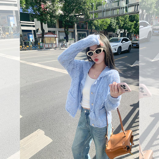 <曾小咸推荐>4.8现货秒杀 ！微信超特价！温柔系镂空毛织开衫 日常209.99 立减120 秒杀89.99！！ 商品图2