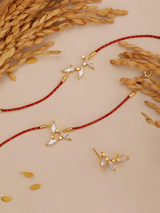 【岁岁平安 一物两种造型】COSTAR 岁岁安·麦穗项链/手链/耳钉系列 商品图6