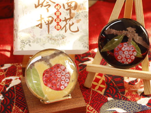 岭南荔枝押花冰箱贴 商品图1