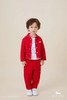 【5楼】ETTOI爱多娃男童拜年服套装25年新款新年时尚红色夹克 商品缩略图0