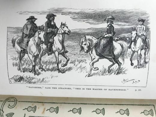 1897年 司各特《拉美莫尔的新娘》 1幅插图 真皮精装32开 商品图2