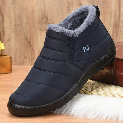 【男女同款一脚蹬 中老年棉靴】冬季时尚休闲加绒棉鞋聚氨酯雪地靴 商品图5