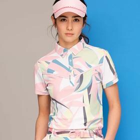 callaway高尔夫精品女装 花色短袖 200cc透气凉感面料 防晒速干