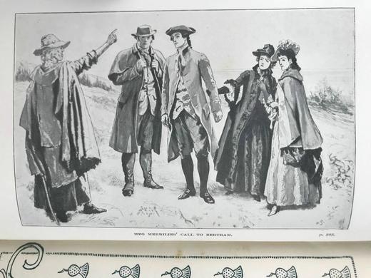 1897年 司各特《盖伊·曼纳林》 1幅插图 真皮精装32开 商品图2