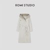 ROMI STUDIO北海道超轻白鹅绒正反两穿中长款羽绒外套 W2340 商品缩略图0