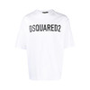 DSQUARED2 男士字母徽标印花棉质圆领短袖T恤 白色 S74GD1197 D20004 100 商品缩略图0