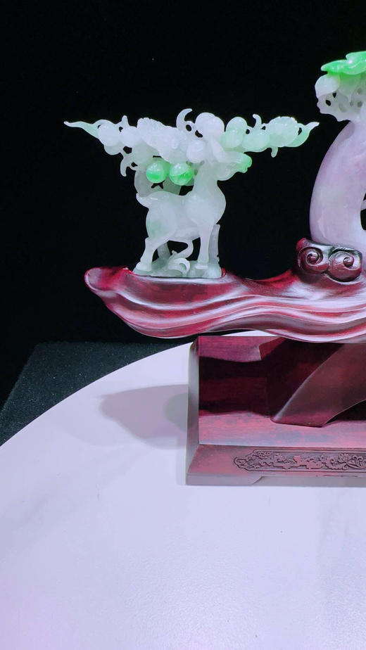 620791翡翠摆件【璐璐发财 鹿鸣蝉音】 商品图3