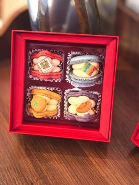 韩式花花马卡龙（四粒装）